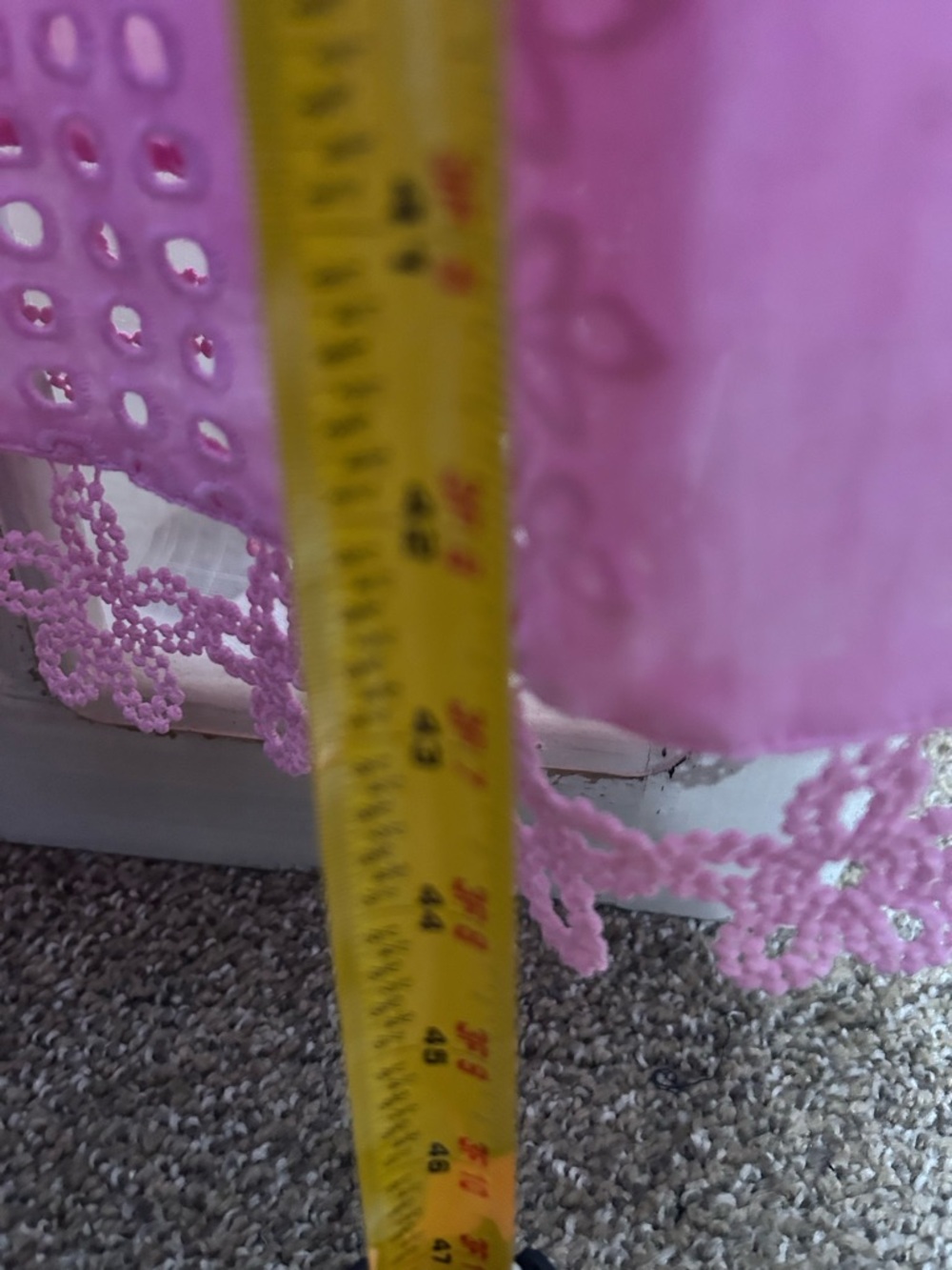 Strut & Bolt Avara Strapless Pink Eyelet Lace Maxi Dress medium wedding party - Picture 9 of 10